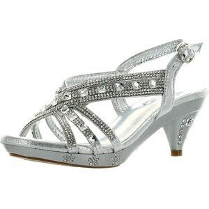 Fabulous Teresa-86K Silver ChildG sandals 12 NEW